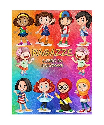 Ragazze libro colorare - ragazze,